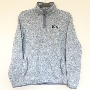 L.L.Bean Sweater Fleece Pullover (S REG, Pewter)